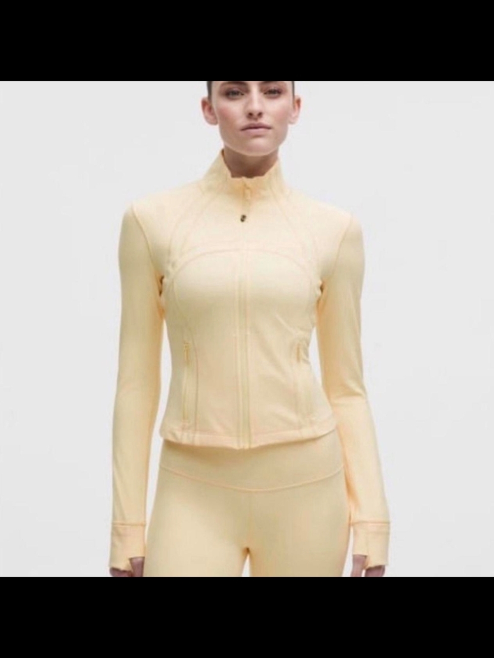lululemon Butter Cream Full-Zip Athletic Jacket